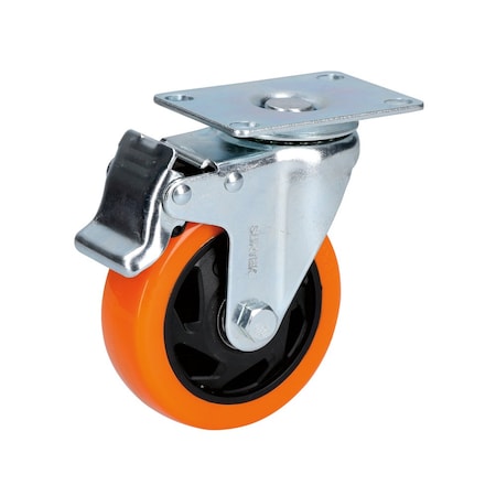 Surtek Rotary Pvc Caster With Brake 2 1/2 in. RV6B